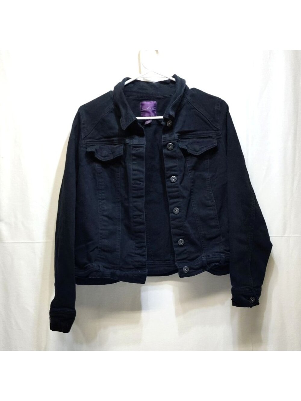 Gloria Vanderbilt Melanie Jacket Indigo Denim Medium Missy Style: D42789-BK EUC